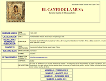 Tablet Screenshot of elcantodelamusa.com